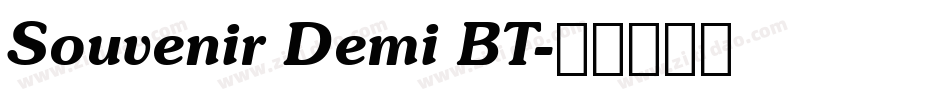Souvenir Demi BT字体转换